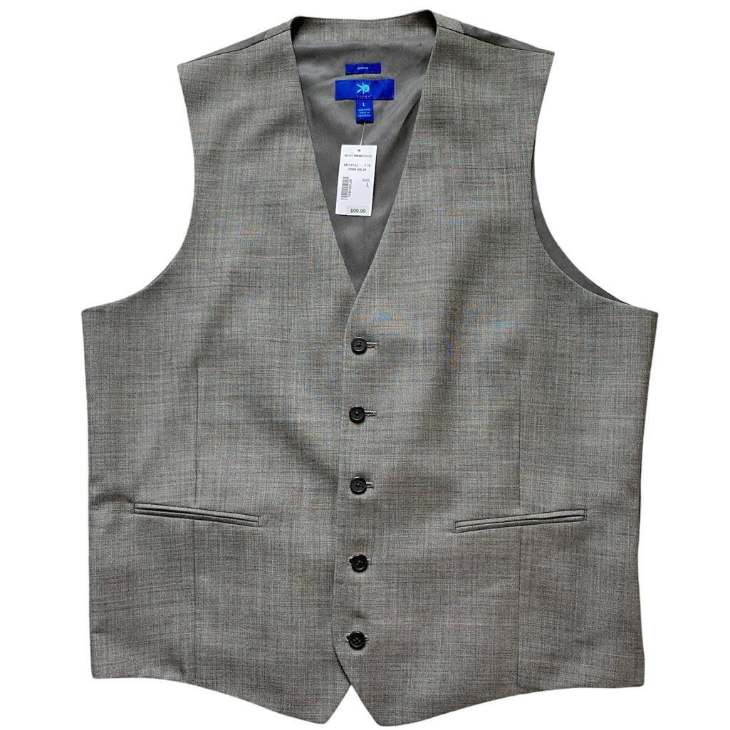 Nwt Mens Egara Mens Wearhouse Gray Vest